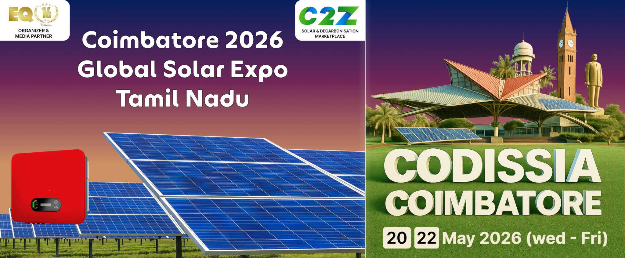 Coimbatore 2026 Global Solar Expo Tamil Nadu
